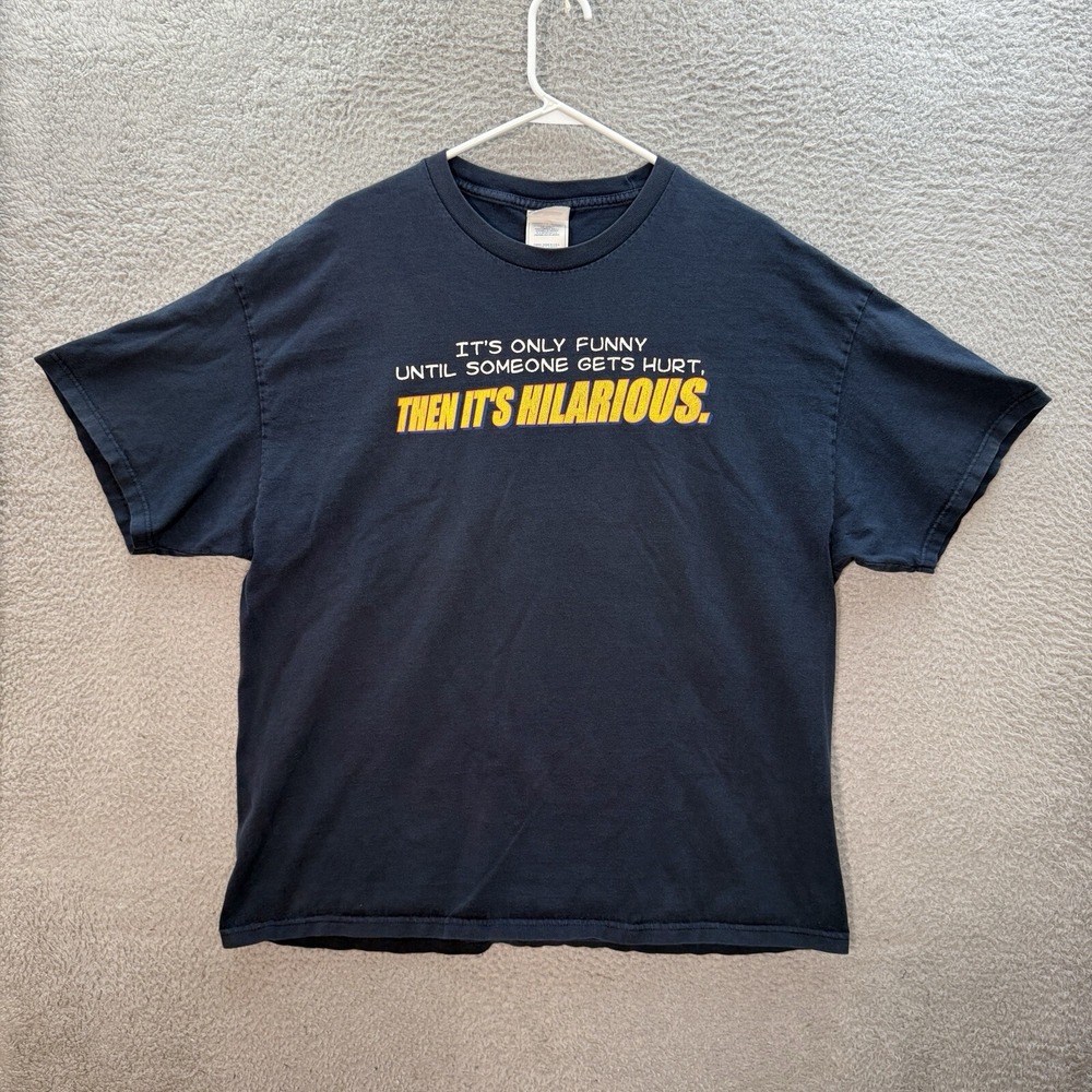 Vintage Tennessee River Shirt Adult 2XL XXL Blue Graphic‎ Tee Grunge Skater Y2K